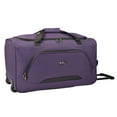 thumbnail image 3 of U.S Traveler Vineyard Fabric Expandable Rolling Luggage Set, Purple, 4-Piece (15/20/22/27), 3 of 7