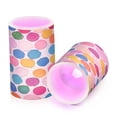 thumbnail image 7 of Yayeee Flameless Candles with Remote Flickering Battery Operated Multi Color Changing, Watercolor Circles, 7 of 7