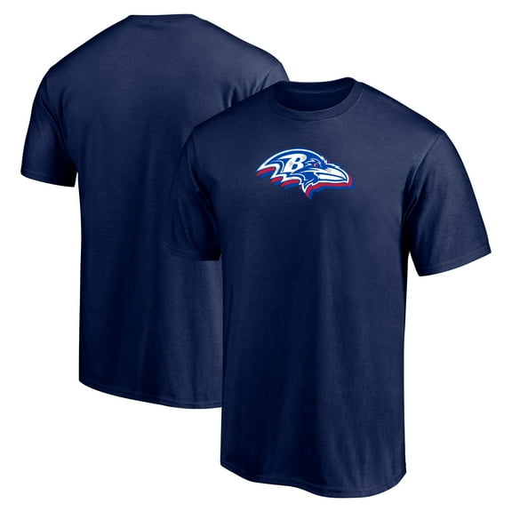 Men's Navy Baltimore Ravens Red White and Team T-Shirt