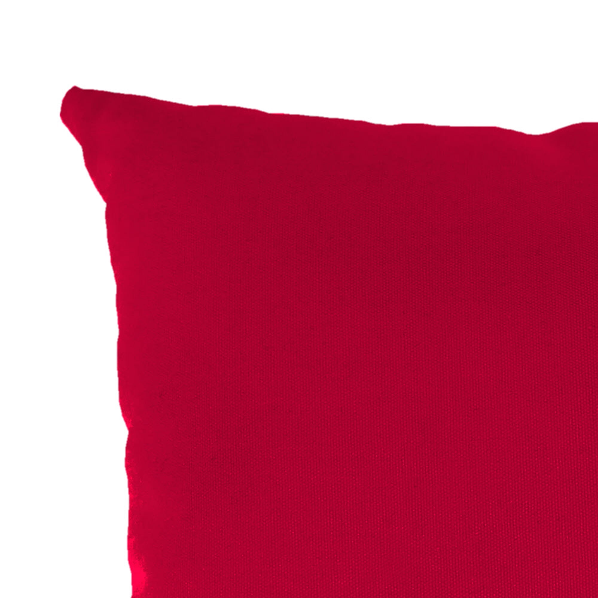 Jordan Manufacturing 12" x 18" Really Red Solid Rectangular Outdoor Lumbar Throw Pillow (2 Pack)