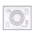 thumbnail image 1 of Silicone Making Baking Mat BBQ Mat with Clear Scale Design Washable Rotatable for Home Kitchen Daily Use, 1 of 8