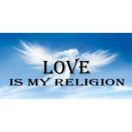 Love Is My Religion Clouds Photo License Plate (Best Cloud Service For Photos)