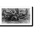 thumbnail image 2 of Historic Framed Print, Burning the bodies of dead bandits at Columbus, N.M., 17-7/8" x 21-7/8", 2 of 9