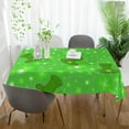 thumbnail image 6 of Coolnut St Patrick's Day Clover Tablecloth, Waterproof Washable Polyester Square Table Cover, Durable Tablecloth for Kitchen Dining Table Party Decor, 60"X 90", 6 of 7