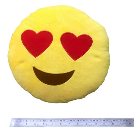 Eze Pillow - Emoji Heart Eyes Medium 11 Inch Pillow
