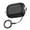 WhiteBlack, variant on for Airpods 2nd Gen / 1st Gen Music Headset Earphone Case with Secure Lock, Soft Silicone Hard PC Shock-Absorbing for AirPods 1/2 Case Skin Touch with Keychain, Front LED Visible, Black