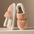 thumbnail image 6 of Taqqpue House Slippers for Women Down Cotton Slippers In Fall and Winter With Non-Slip Heel for Indoor Home Use Thickened and Warm, 6 of 7