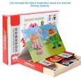 thumbnail image 3 of Children's Magnetic Animal Puzzle Toy Magnetic Stickers Educational Toys (Animal Dressup), 3 of 4