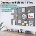 thumbnail image 3 of VANCORE Felt Cork Board Wall Tiles with 45 Push Pins, 0.5-inch Thick Bulletin Board for Home Office Kitchen, 6 Pack, 3 of 6