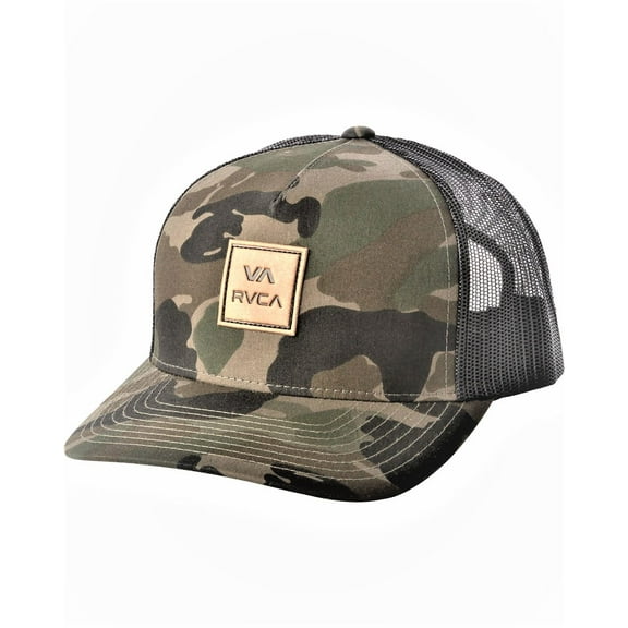 RVCA Men's Trucker Snapback Curve Cap ~ VA ATW camo