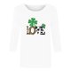 thumbnail image 2 of TaTaai Women Loose Black Top St. Patrick's Print Crew Neck 3/4 Sleeve Fashion Tee Ladies Spring Daily Wear Soft Comfortable Non-See-Through No Fading Stylish Top Gift, 2 of 7