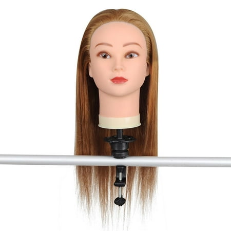 22 Long Hair Hairdressing Mannequin Manikin Head 50 Real Human 22 Long Hair Hairdressing Mannequin Manikin Head 50 Real Human W Clamp