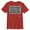 Red, variant on Boy's Nintendo Legend of Zelda Link's Awakening Whale Stone Tablet  Graphic Tee Red Small