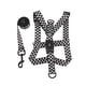 thumbnail image 1 of Correa de pecho cómoda y duradera para perros de razas pequeñas Arnés de nailon a cuadros para pasear perros, 1 of 8