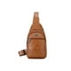 thumbnail image 1 of Riñonera Impermeable A La para Hombre Bandolera Bolso Antirrobo PU (marrón), 1 of 10