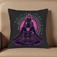 thumbnail image 5 of Set of 2 18x18in Throw Pillow Covers - Design with Intricate Patterns for Couch Bed Car - Mystical Purple & Pink with Radiant, 5 of 8
