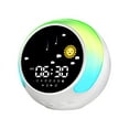 thumbnail image 1 of Reloj despertador para niños Sun & Moon Rise, entrenador de sueño para niños, máquina de sonido para dormir, luz para despertar y luz nocturna, enseña a los niños día y noche, 1 of 3