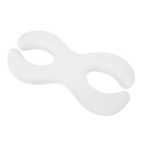 Memory Foam Pillow for Side Sleepers with Ear Holes, Soft Washable Face Pillow for Deep Sleeping, Specifically Engineered White Pillow for Side Sleepers, Removable Cover