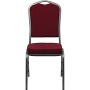 Flash Furniture Fabric Silver Vein Frame Crown Back Banquet Chair Burgundy 4/Pack 4FDC01SV3169