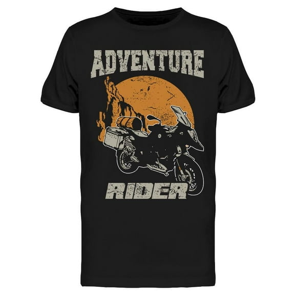 Banner. Adventure Rider T-Shirt Men -Image by Shutterstock, Male XX-Large