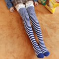 thumbnail image 3 of BWASD Womens Fuzzy Long Socks Cute Cartoon Thigh High Knee Socks Soft Warm Stocking Cozy Slipper Plush for Winter Gifts Blue, 3 of 3
