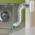 thumbnail image 2 of 4 Inch 8 Feet Non-Insulated Air Aluminum Foil Ducting Dryer Vent Hose For Hvac, 2 of 6