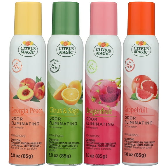 Citrus Magic Odor Eliminating Air Freshener Spray, Assorted Fragrances, 3-Ounce