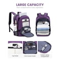 thumbnail image 2 of Mochila LOVEVOOK para portátil de viaje, impermeable, antirrobo, 45 L, 2 of 7