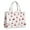 White Christmas Santa, variant on Large Capacity Tote Bag,Blue Christmas Snowflake Pattern Handbag Fashion Luxury Tote Bag,15.7"x13"x 5.1" Inches,Laptop Compatible