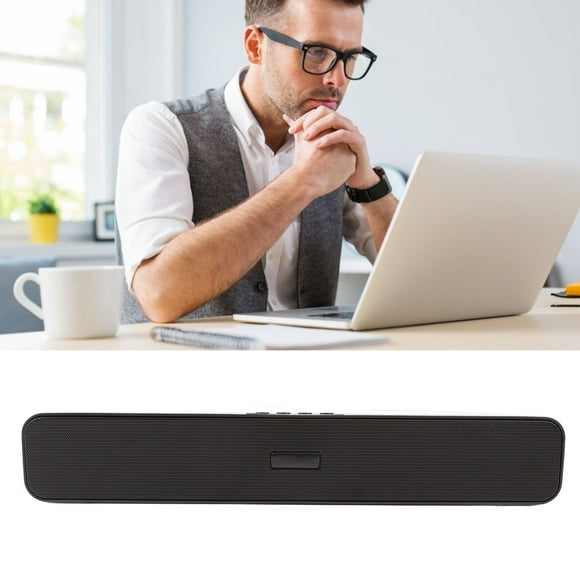 Bar Speaker, 1200mAh 5 Playback Modes Support U Disk 5.0 Soundbar HiFi Sound Noise Reduction Dual Diaphragm for Home