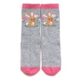 thumbnail image 5 of John Deere Toddler Girls' Non-Slip Grip Crew Socks Set Pink Cream Light Gray, 5 of 6