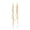 Golden, variant on 1 Pair Women Earrings Infinity Symbol Tassel Long Earrings Cubic Zirconia Inlaid Metal Polished Drop Earrings Jewelry Gift