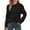 Black, variant on LYXSSBYX Long Sleeve Shirts for Women Womens Casual Oversized Loose Solid Round Neck Sweater Long Sleeved Tops
