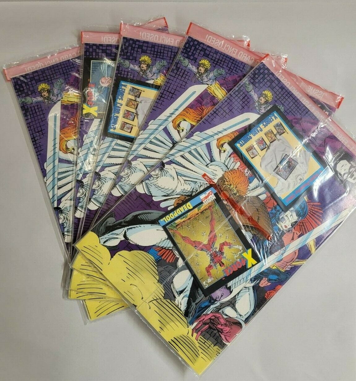 Lot of 5 Collector's Edition Marvel X-FORCE #1 Comic Books with 5 different  (including Deadpool) Trading Cards - Walmart.com