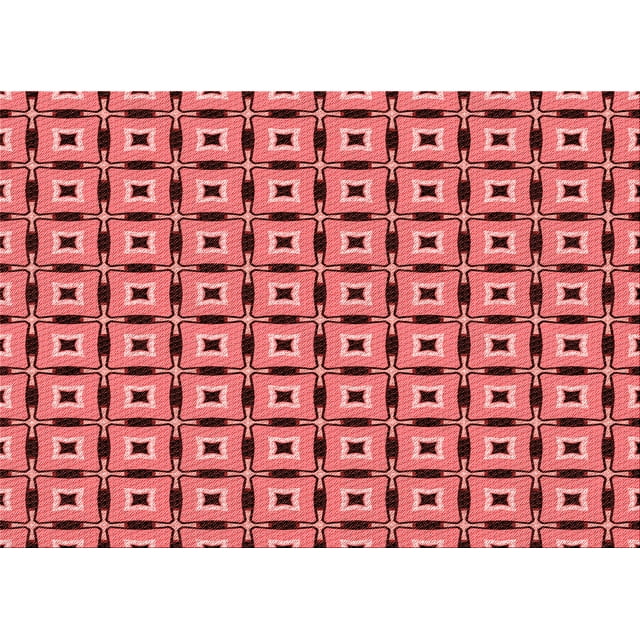 Ahgly Company Machine Washable Indoor Rectangle Transitional Pastel Red Pink Area Rugs, 2' x 4'