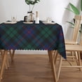 thumbnail image 3 of Rectangle Table Cloth, Morrison Clan Tartan Green and Dark Blue Plaid Resistant Washable Tablecloth Decorative Table Cover for Dining, Indoor and Outdoor, 3 of 6
