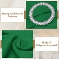 thumbnail image 3 of 10Pcs Fajas de silla, moño para silla, banda elástica de poliéster de 350x130mm con hebilla deslizante para banquete, fiesta, eventos de boda (Verde oscuro), 3 of 6