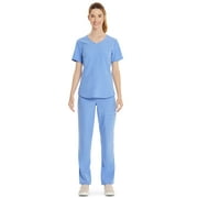 Scrubstar Women's Core Essentials Sweetheart V-Neck Scrub Top, Sizes XS-3L