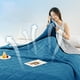 thumbnail image 5 of Colcha de aire acondicionado Cool Summer | Manta ligera Ice Silk | Transpirable y que absorbe el sudor | 200x150cm | Lavable a máquina | Ideal para personas que duermen caliente y viajan, 5 of 5