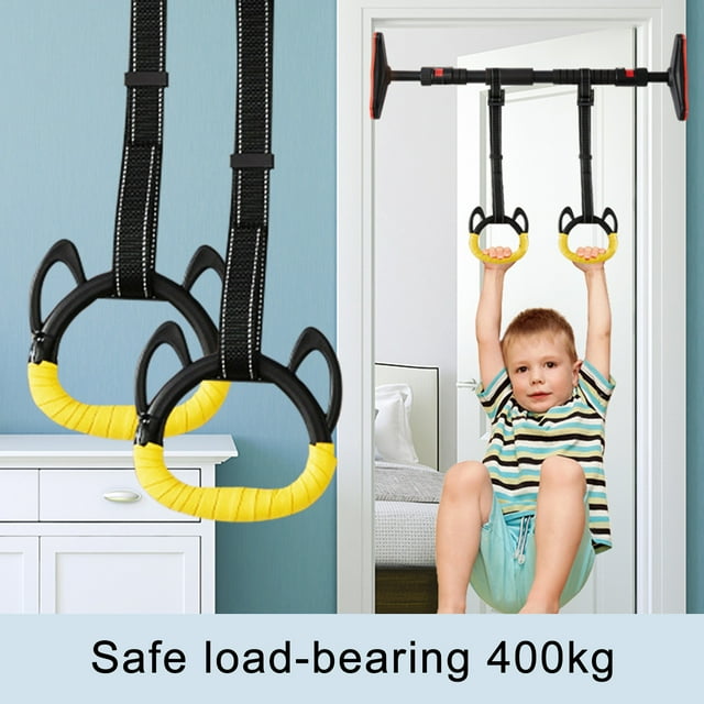 1 Ensemble Gym Anneau de Levage Absorbant la Sueur Sangle Antidérapante Réglable Enfants Gym Gym Anneau de Levage pour la Maison