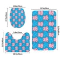 thumbnail image 2 of Bathroom Rugs Sets 3 Piece - Cute cartoon Axolotl bubbles blue Absorbent Non Slip Bath Mats, U-Shape Toilet Lid Cover, Contour Mat, Soft Washable Shower Mats Bath Rug Mat for Bathroom Tub Toilet, 2 of 7