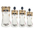 thumbnail image 1 of koolsoo 4Pcs Golf Wood Club Headcover PU Leather Waterproof Protector Yellow3, 1 of 6