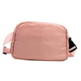 thumbnail image 3 of Fanny Pack Pouch Purse Adjustable Strap Waist Bag for Outdoor Hiking Walking Pink, 3 of 8