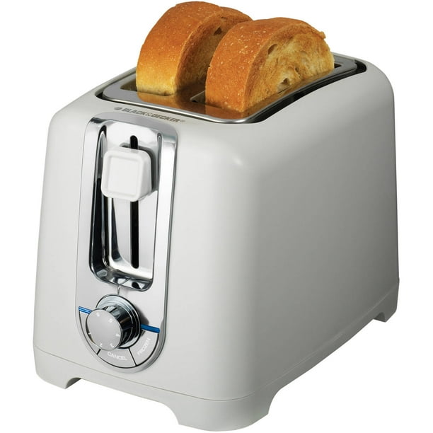 Black & Decker 2Slice White Toaster with Bagel Function