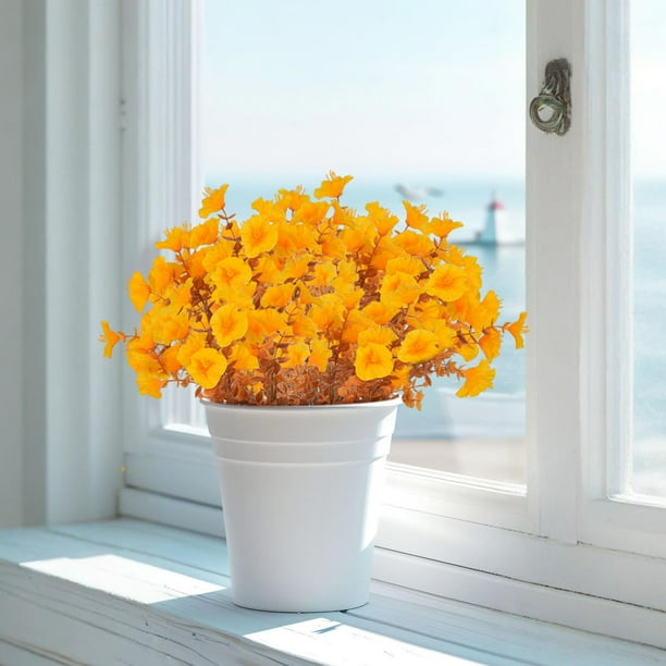 Cesta colgante de enredadera de rosas artificiales | Decoración floral montada en la pared 76cm varilla | Decoración de techo con flores falsas, plantas para envoltura de plástico, mejora del salón
