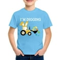 thumbnail image 4 of LUOGENLI Comfort Boys Planet Printed Casual Crew Neck Short Sleeved T-Shirt Little Boys Summer Planet Printed Boys Casual T Shirt Tops Boys Shirts 2-Sky Blue Size 6-7 Years, 4 of 4