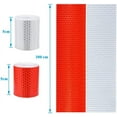 thumbnail image 2 of Dinheiro Cinta Reflectante, 2 Piezas 5 cm × 3 Metros Cinta Reflectante Etiqueta Autoadhesiva Alta Visibilidad para Vehículos Coches Remolques Bicicletas Cascos - Blanco y Rojo, 2 of 5