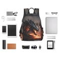 thumbnail image 4 of Disketp Fiery Black Dragon Attack Mochila Ligera e Impermeable, Mochila de Día Resistente para Viajes, Senderismo y Uso Diario para Hombre y Mujer, 4 of 7