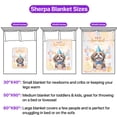 thumbnail image 5 of Watercolor Shih Tzu Happy Birthday Celebration Balloons Gift Party Cozy Sherpa Blanket Lion Dog Lover Gifts Warm Soft Throw Blanket - 00028, 5 of 5