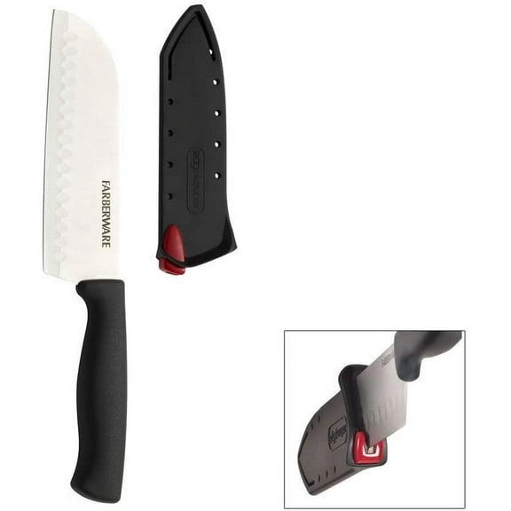 Farberware Edgekeeper 5 Inch Santoku Knife with Sh